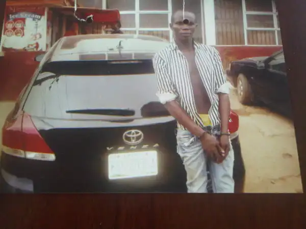 I Came To Lagos To Steal - Car Snatcher Confesses (Pictured With The SUV He Stole)